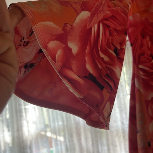 Neon colored floral print dress - Picture 2 of 4